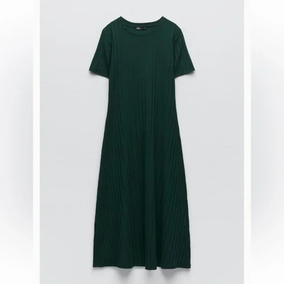 Zara | Dresses | Cotton Rib Dress | Poshmark
